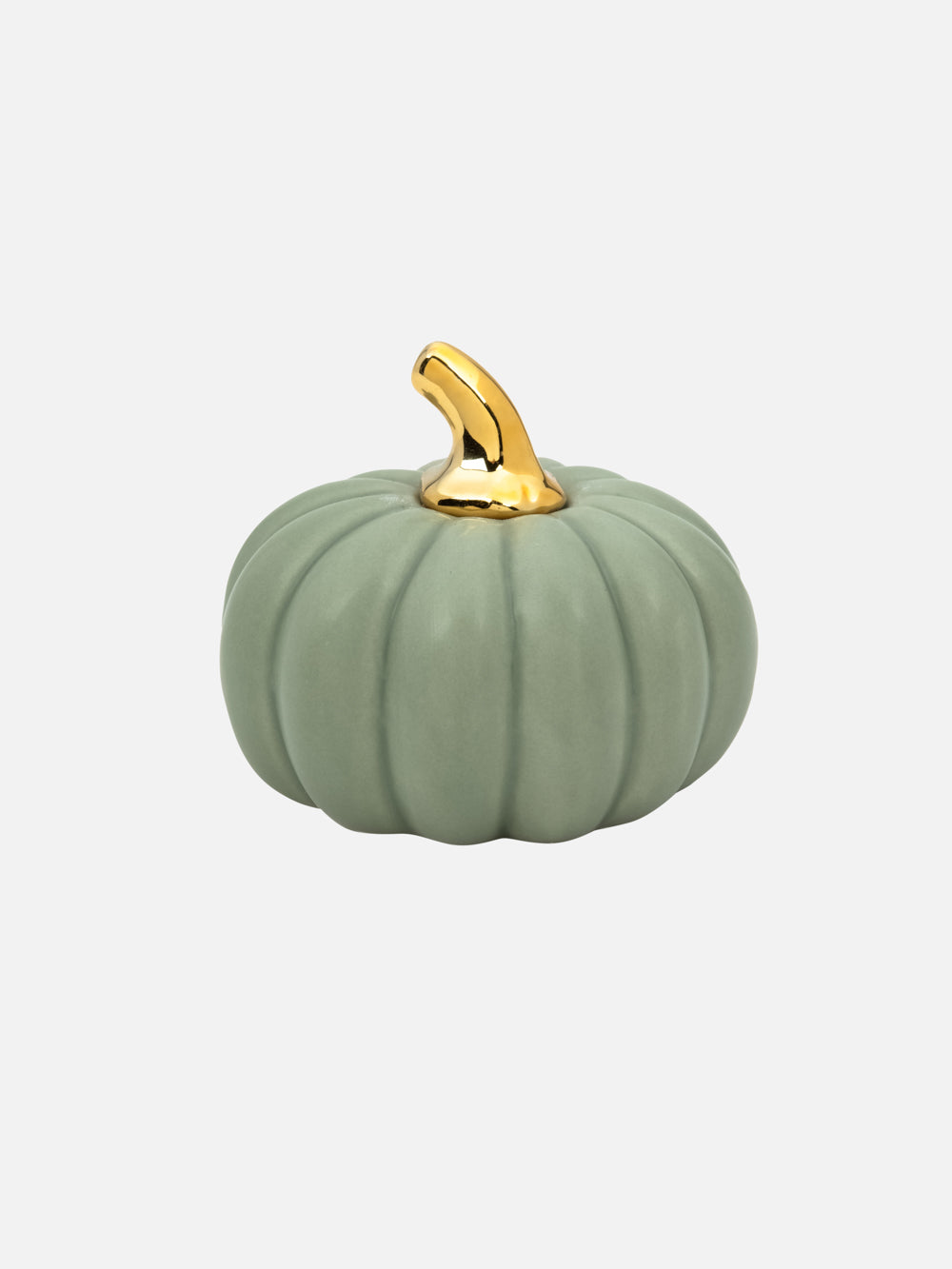 Green Ceramic Pumpkin - M