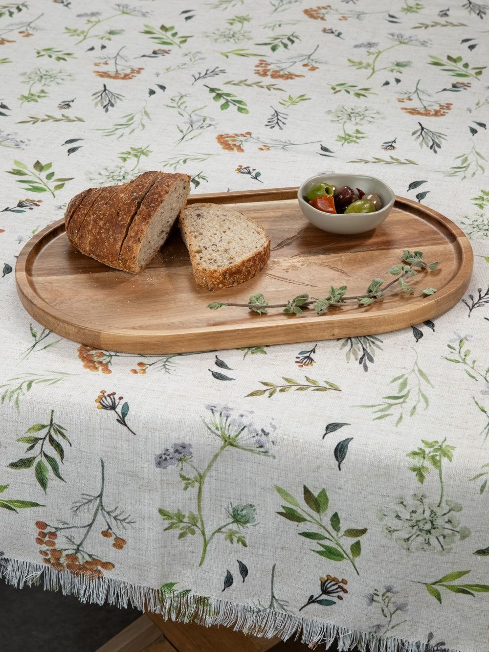Oval Serving Platter with Handles