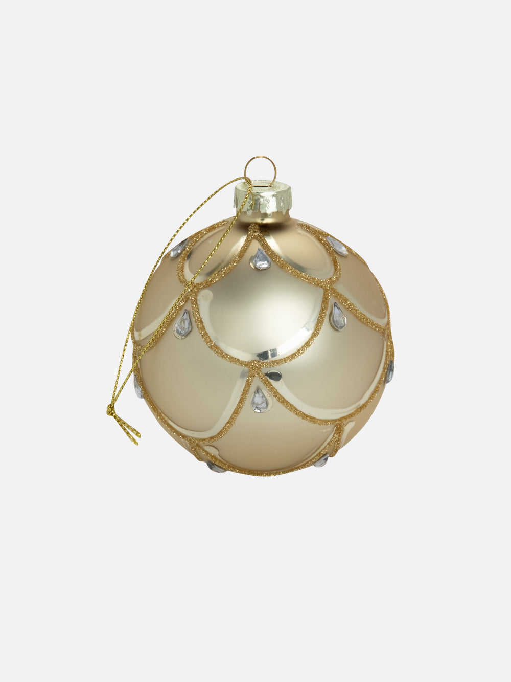 Golden crystal ball Ornaments