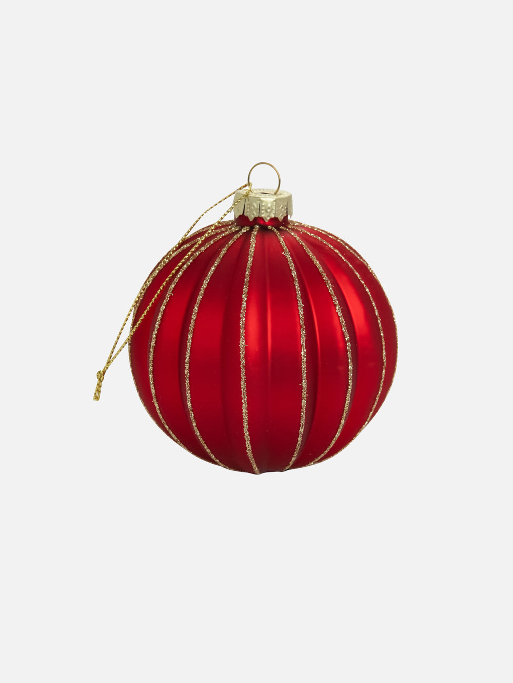 Red spiral ball  Ornament