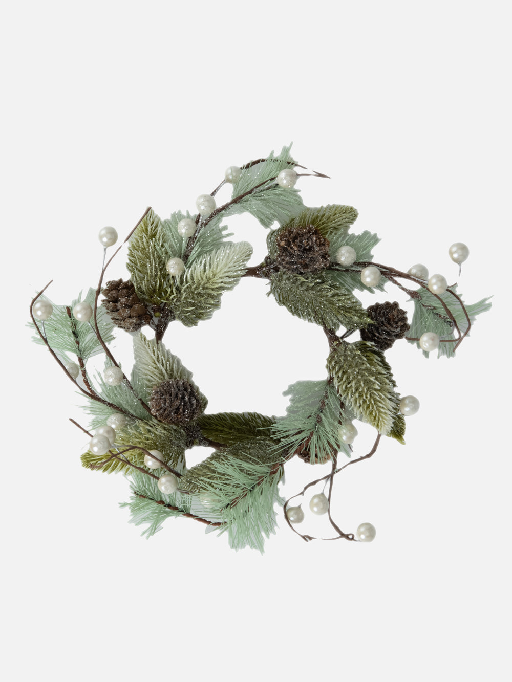 Faux Frosted ronde Wreath 11.8