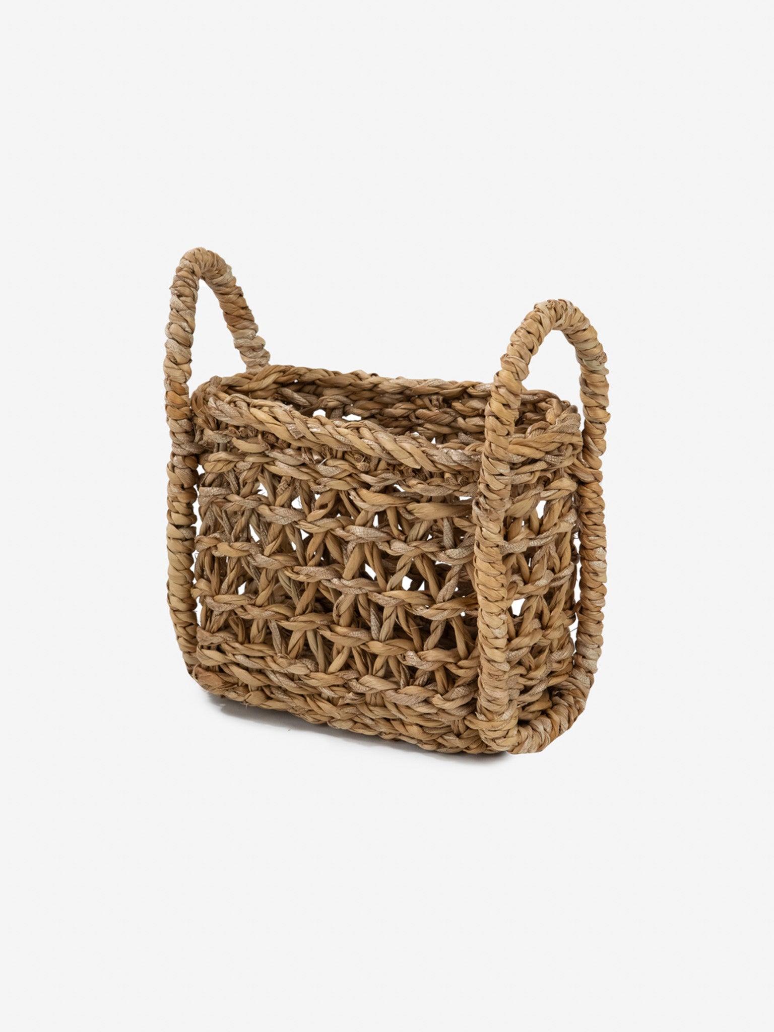 Gina Rectangular Straw Flatware Basket