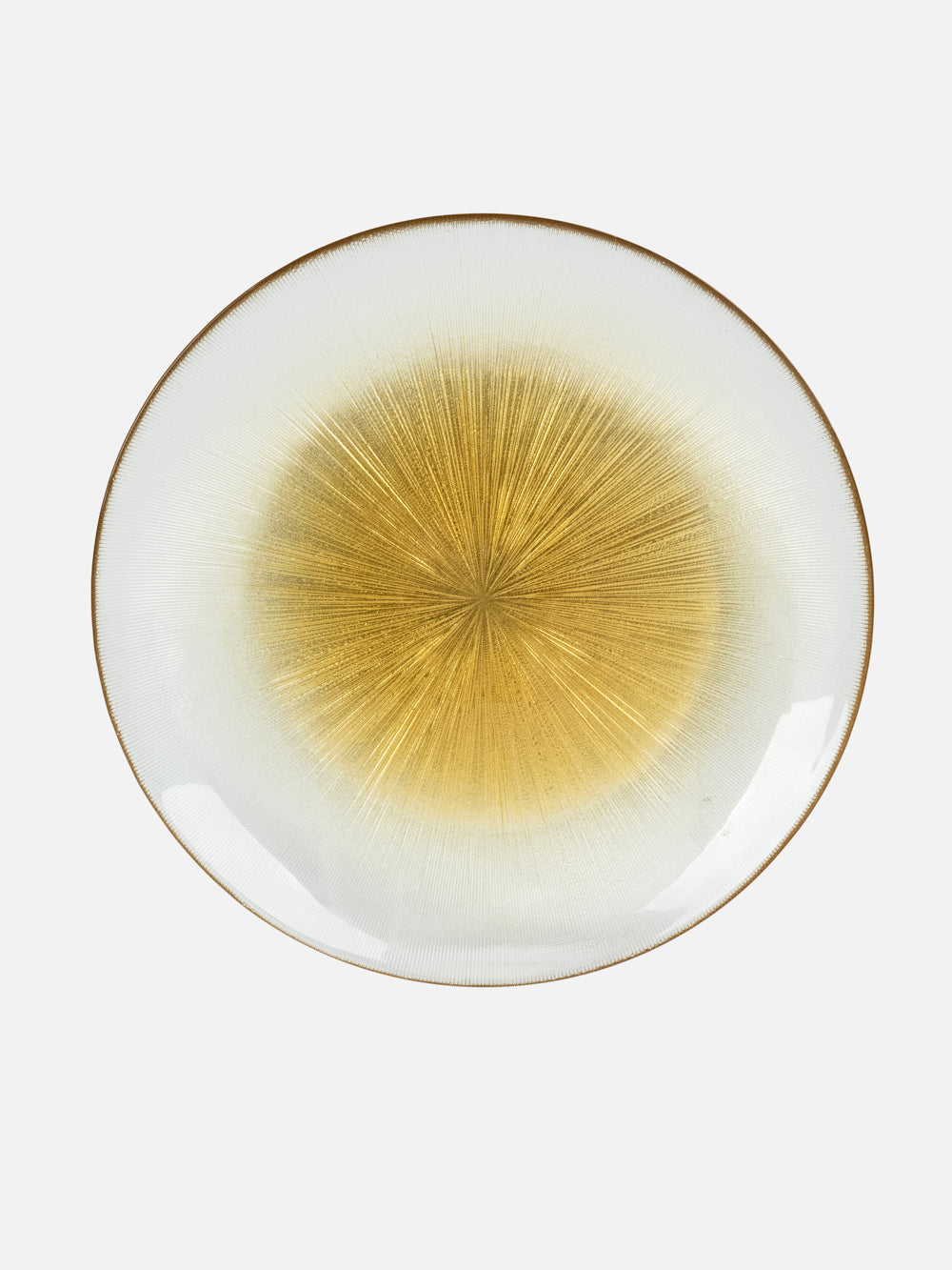 DAISY GLASS PLATE 10.2""