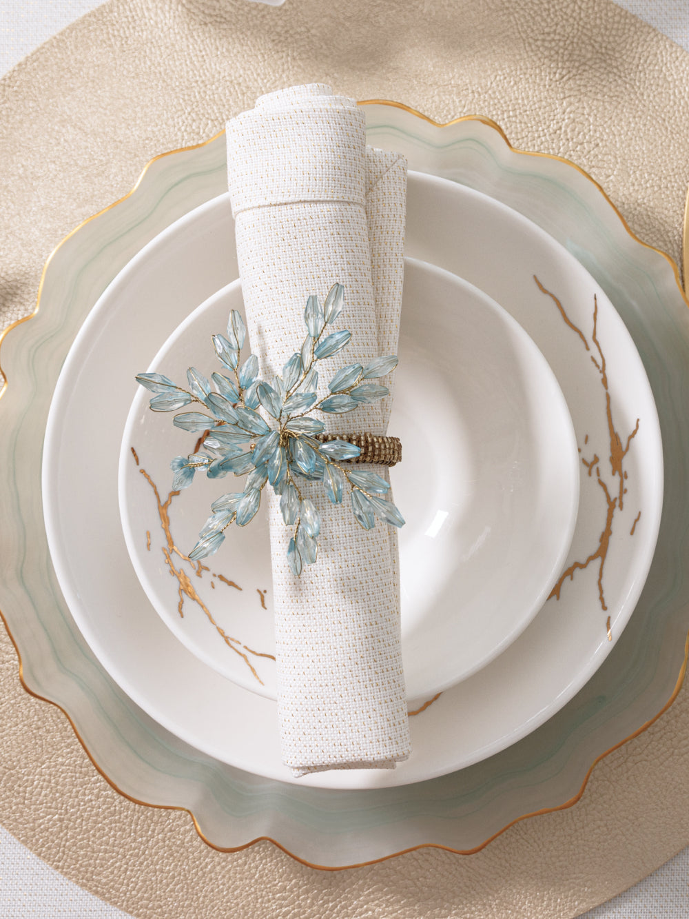Aqua Napkin Ring