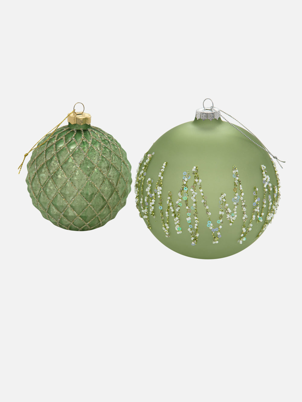 Green Pinecone ball Ornament