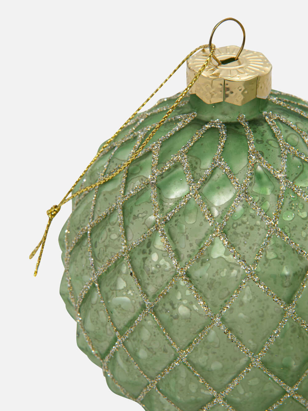 Green Pinecone ball Ornament