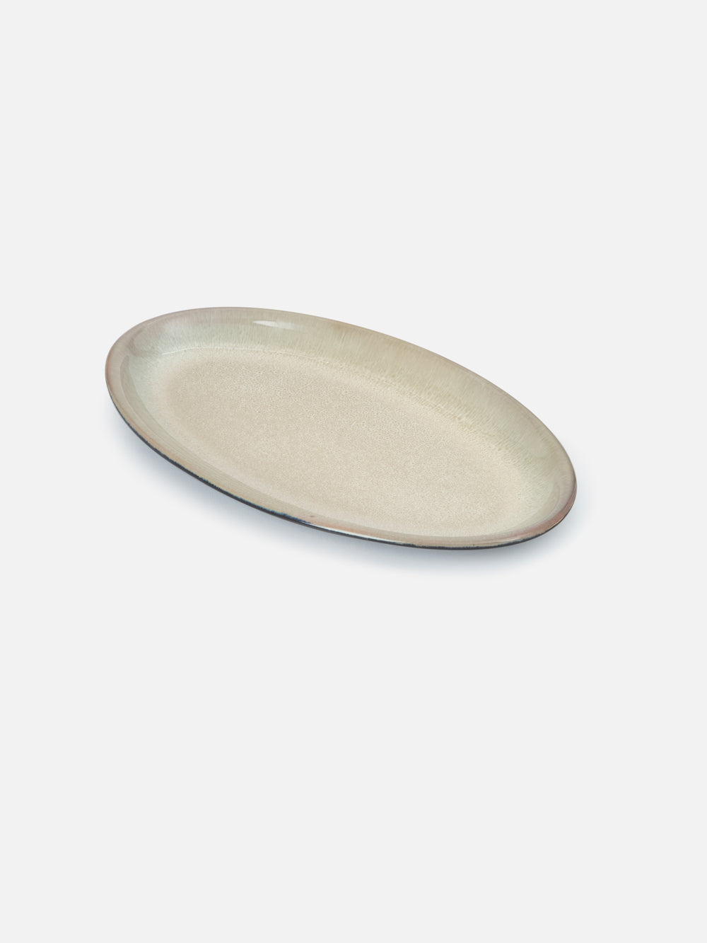 OVAL PLATE MARBLE 11.9in