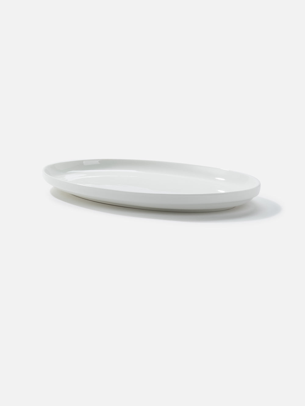 Classic White Oval Plate 12.2X7.9in