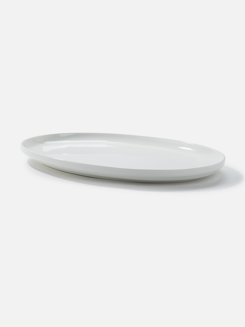 Classic White Oval Plate  16.1X10.6in
