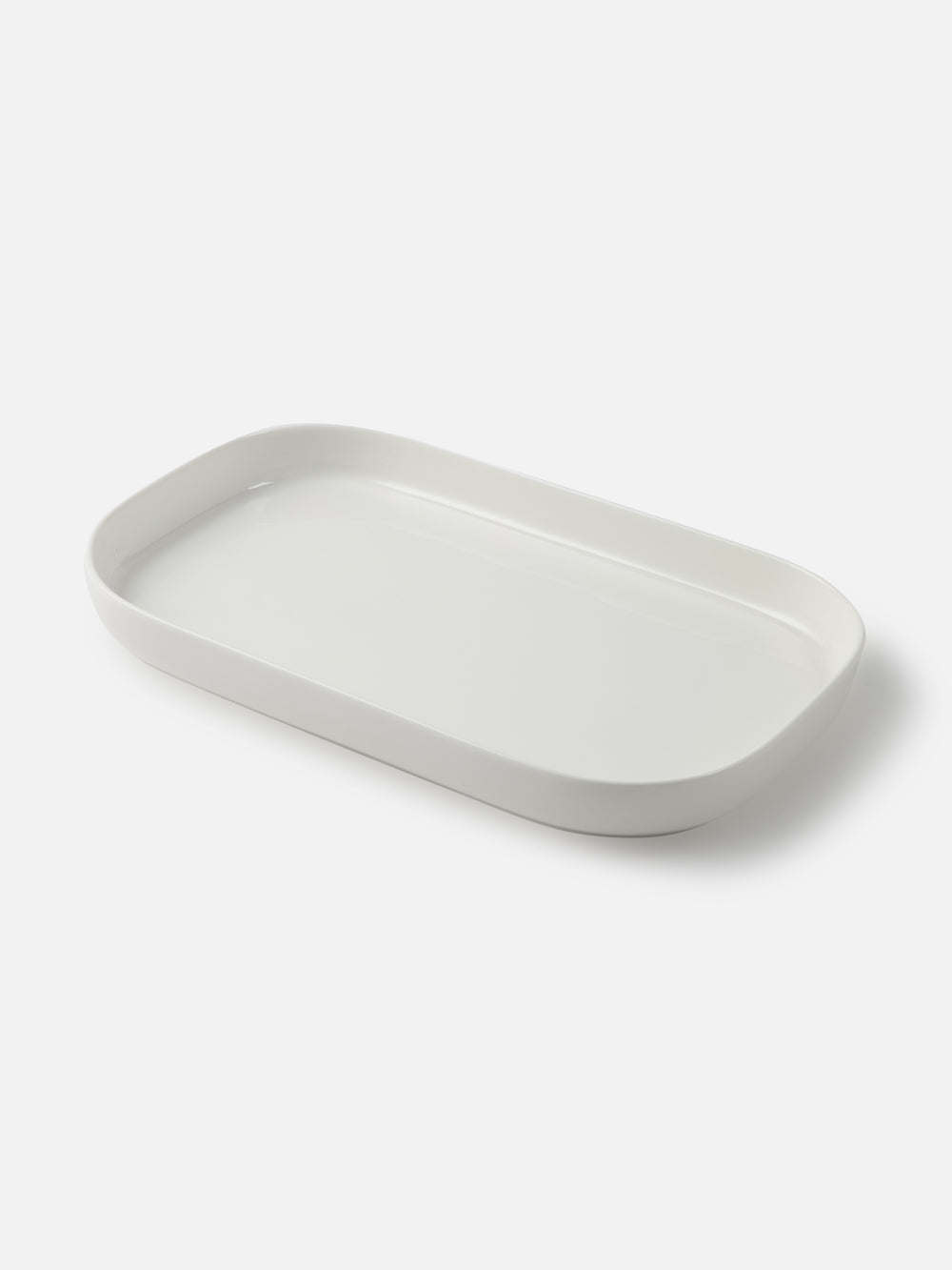 Classic White Rect Plate 14.1X8.6in