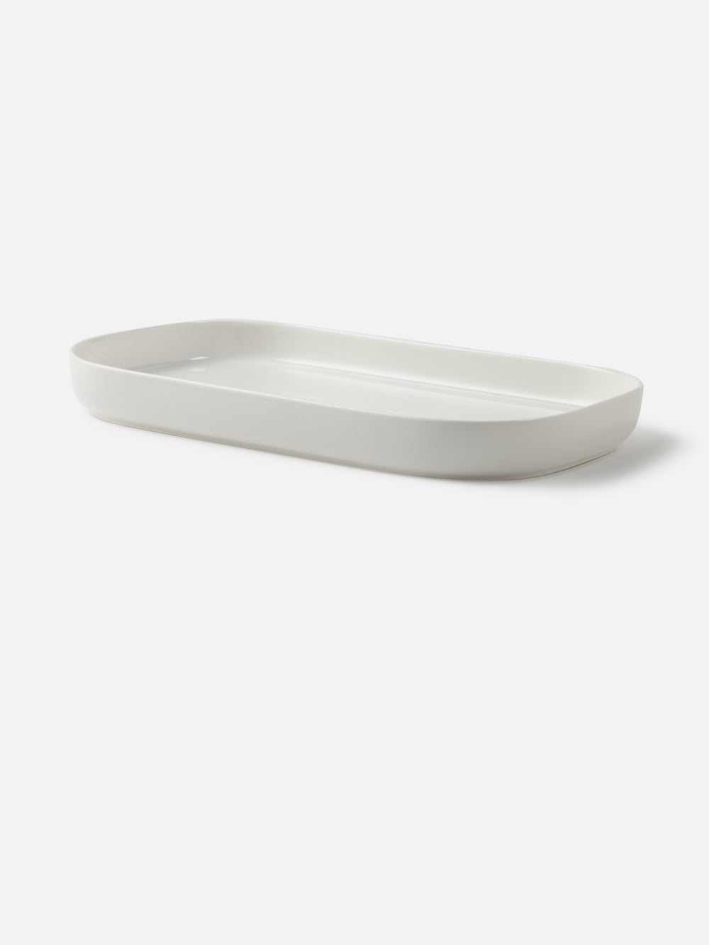 Classic White Rect Plate 14.1X8.6in