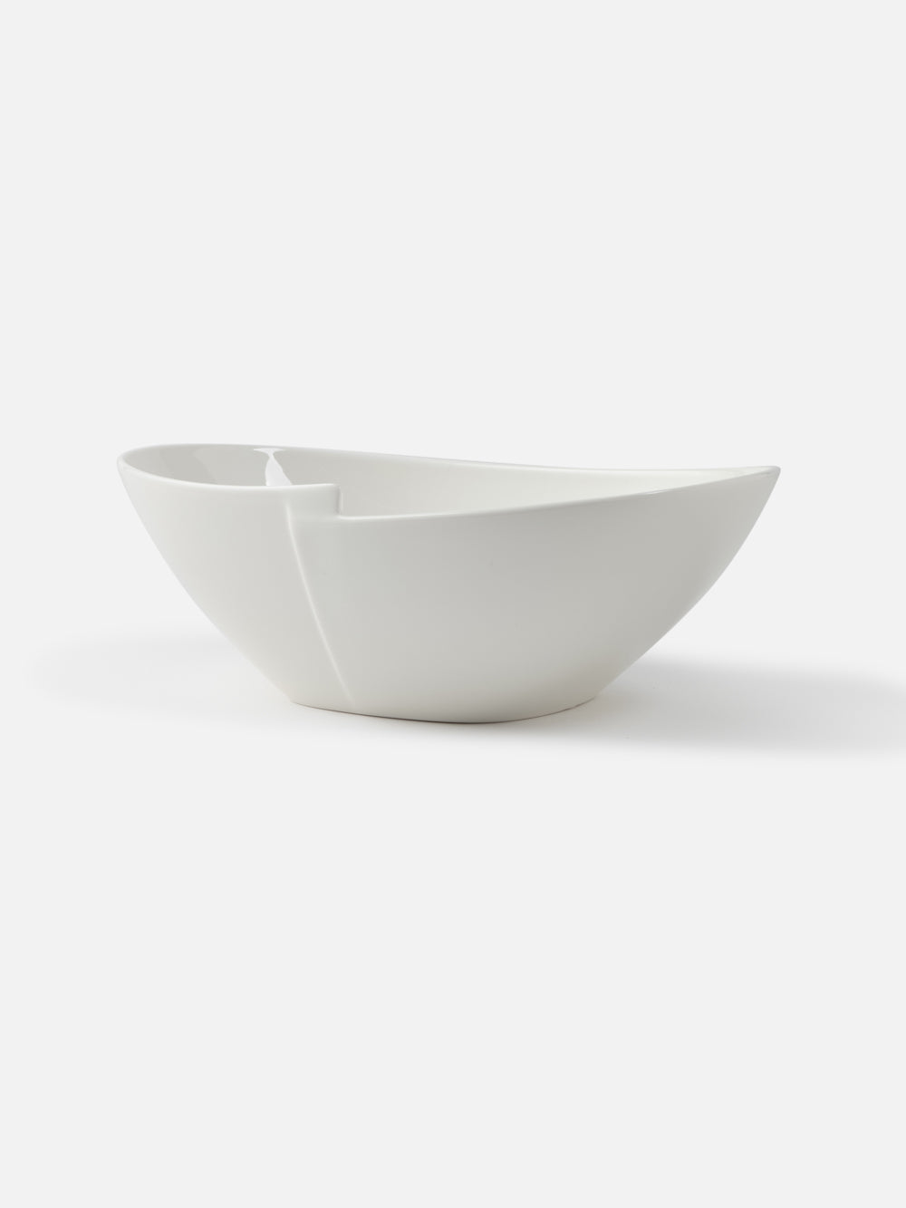 Classic White Oval Bowl 9.9X7in