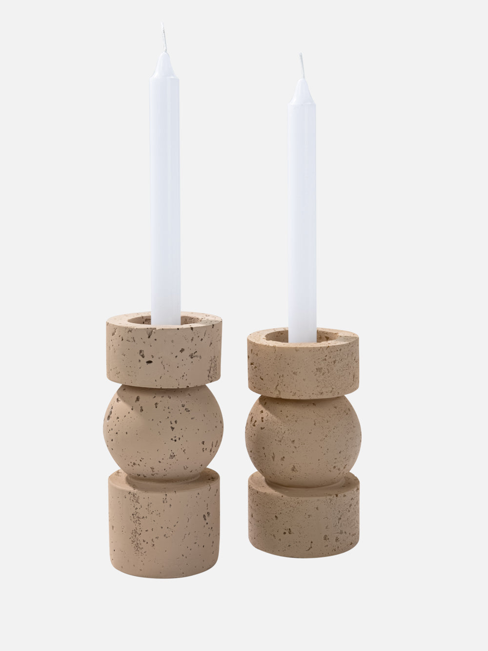 CANDLE STAND MARBLE 3x17.7in