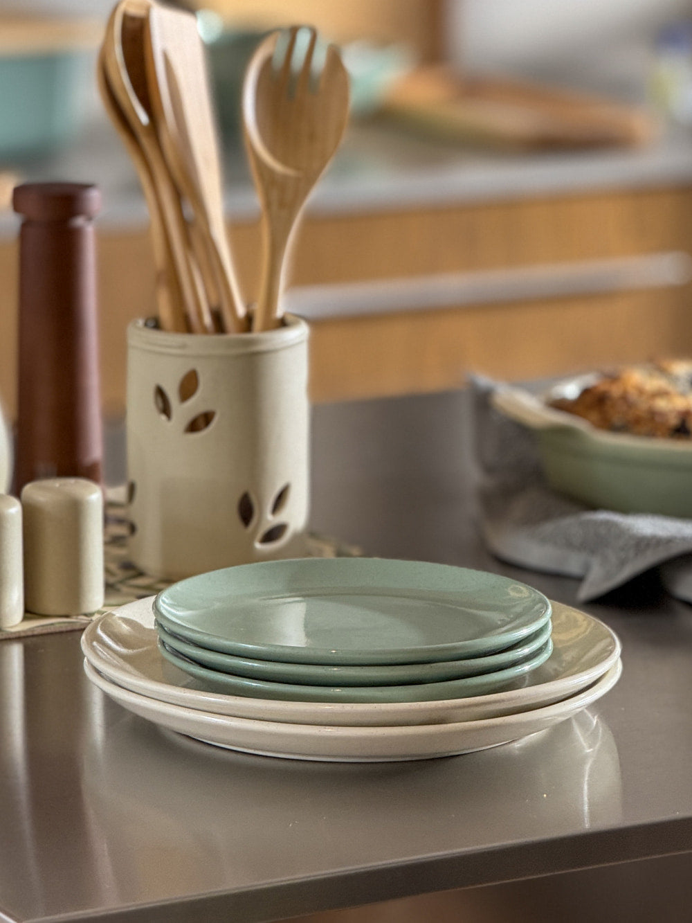 DINNER PLATE SAGE 10.5in
