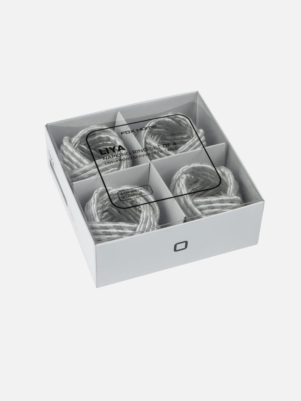 Liya Napkin Holder set of 4, 1.5" x 2"