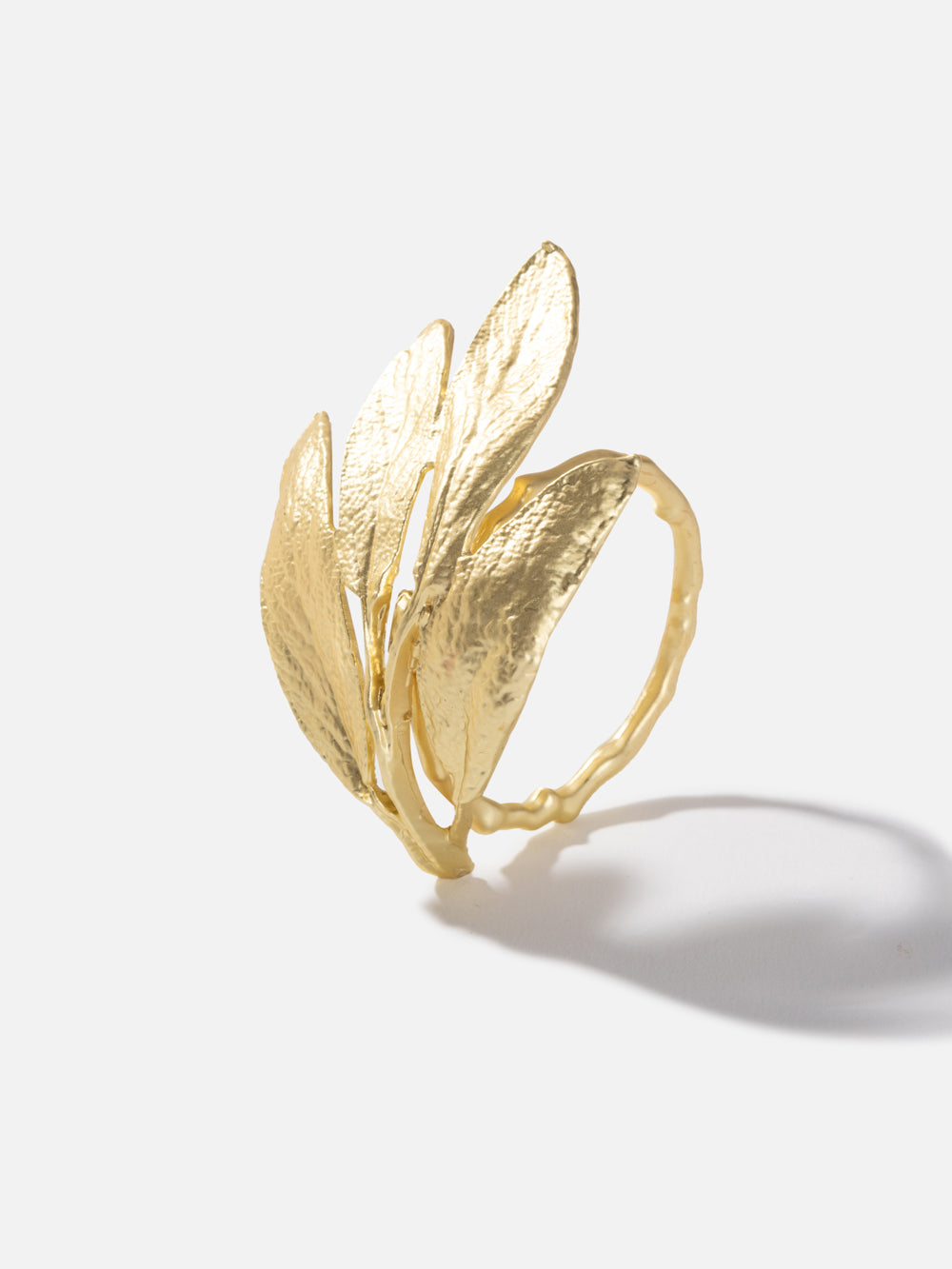 LEAF NAPKIN RING SET OF 4