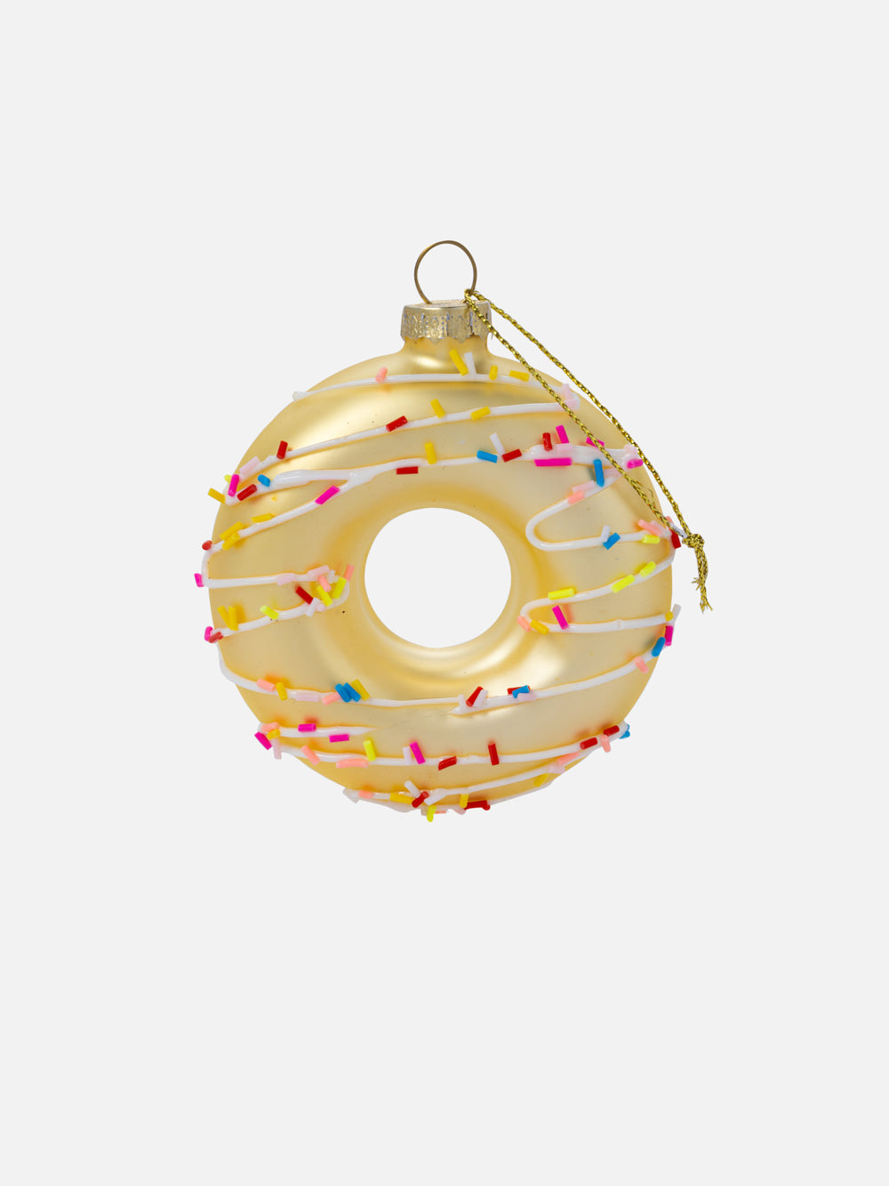 CREAM DONUT ORNAMENT 3.1IN