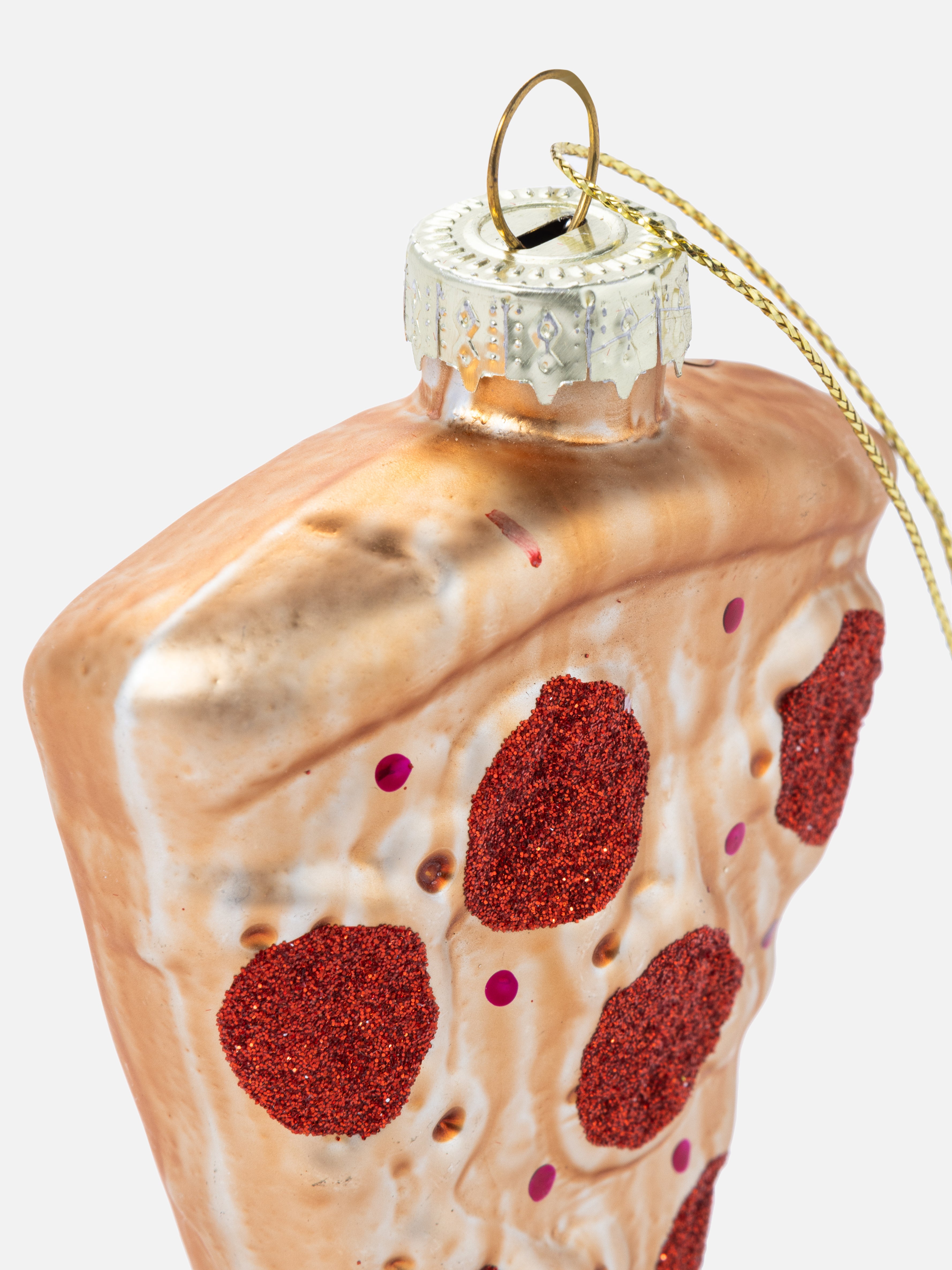 PIZZA ORNAMENT 4IN