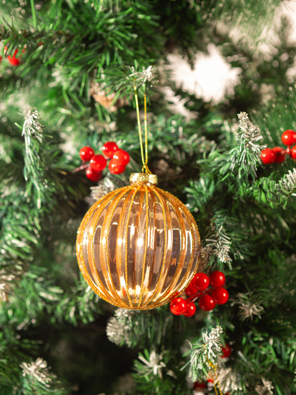 PLEATED RUST ORNAMENT 3.9IN