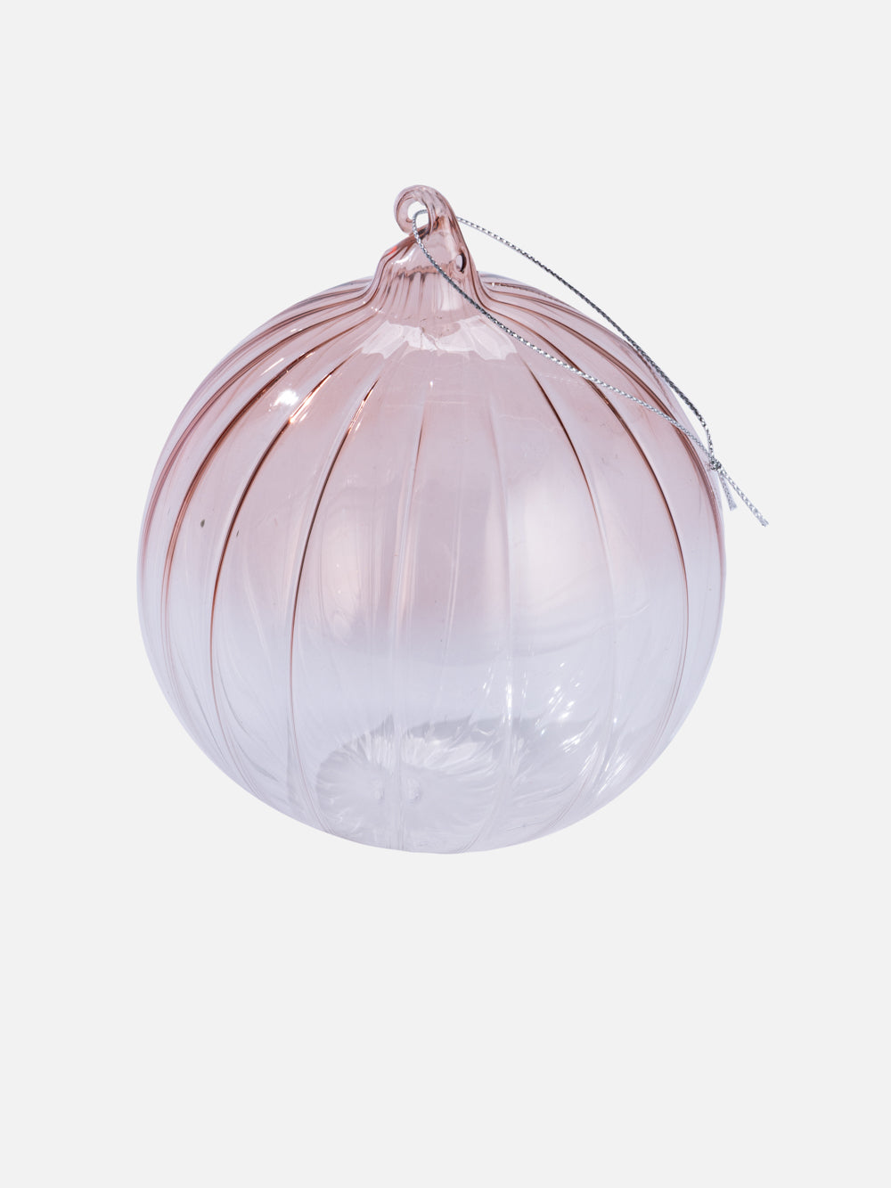 CLEAR ROUND ORNAMENT 4.7IN