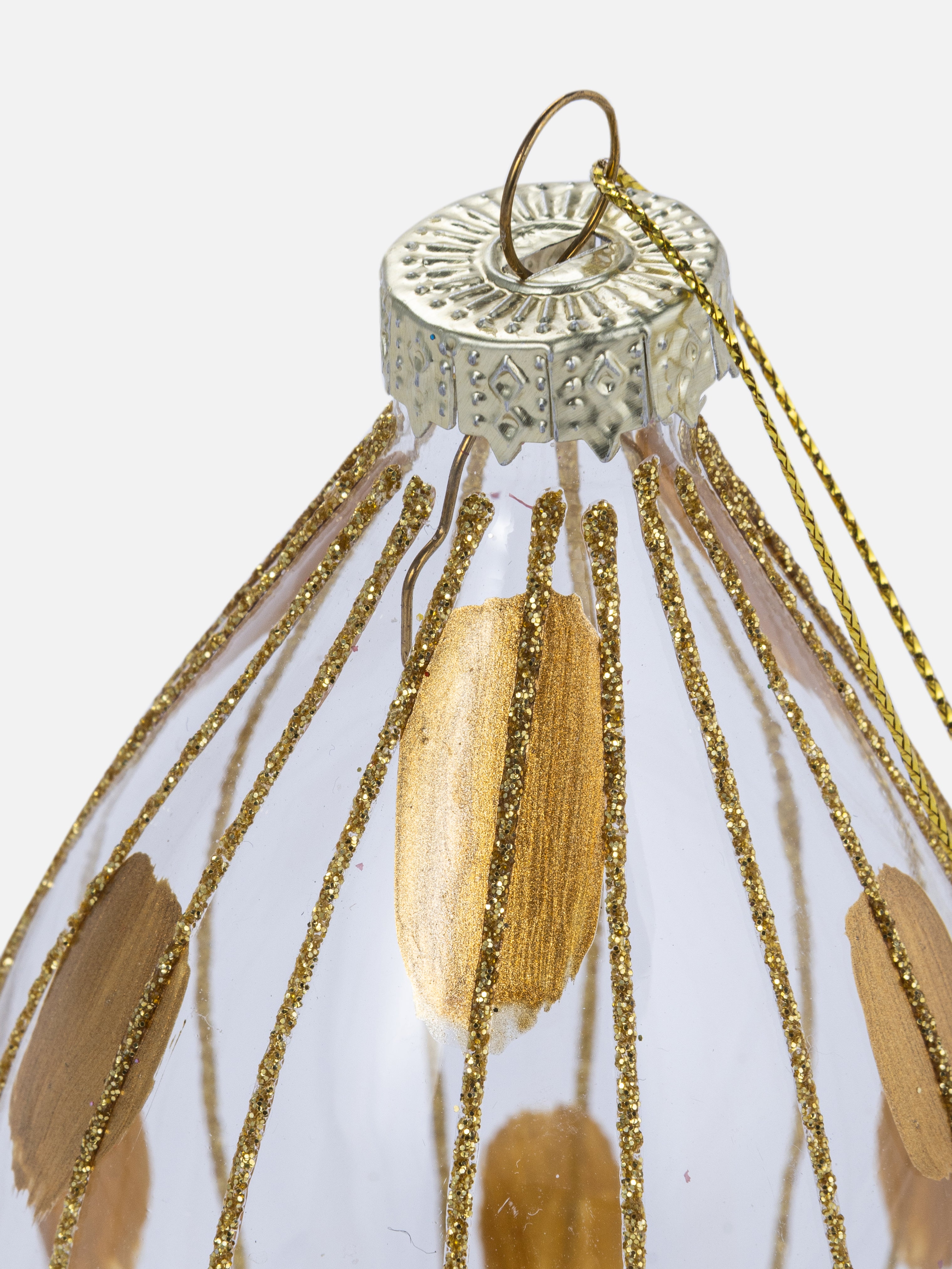 GOLD FINIAL ORNAMENT 4.9IN