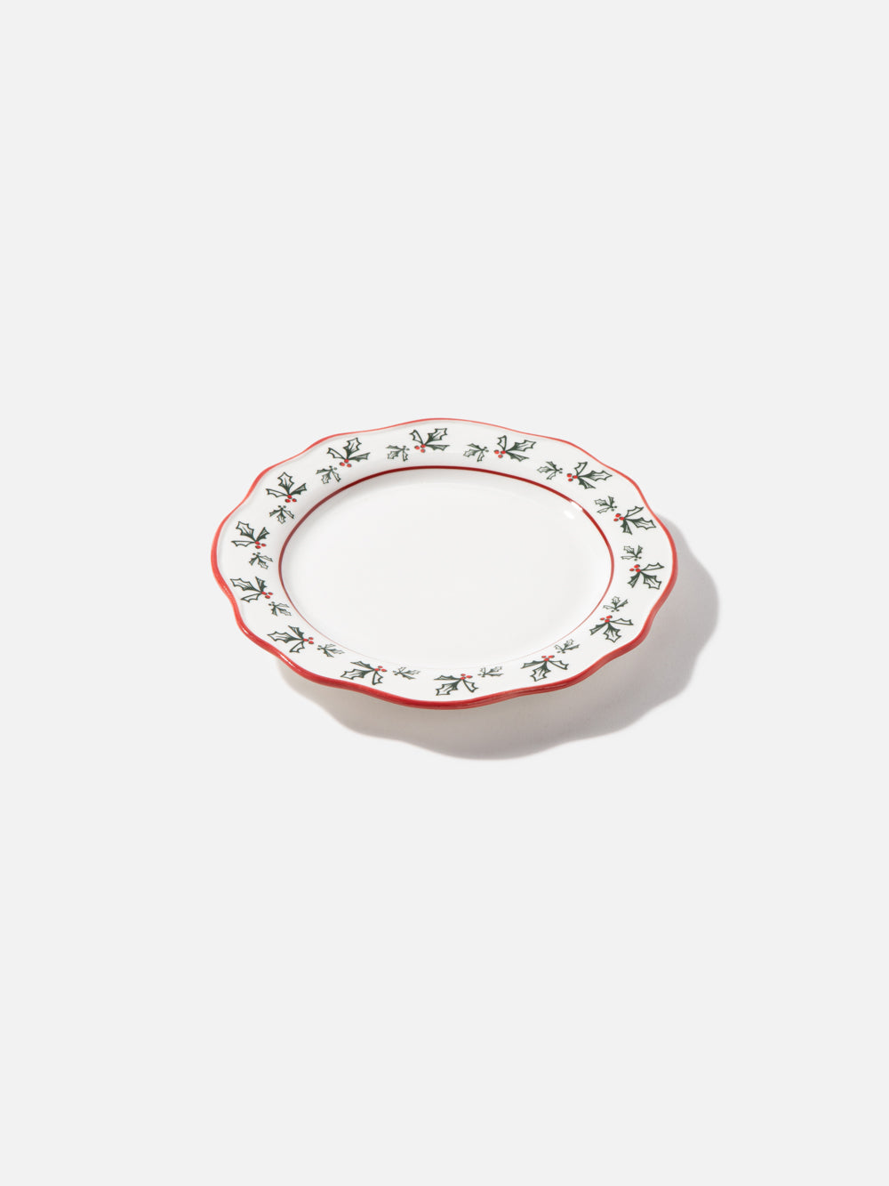 HOLLY CHRISTMAS PLATE 6.7IN
