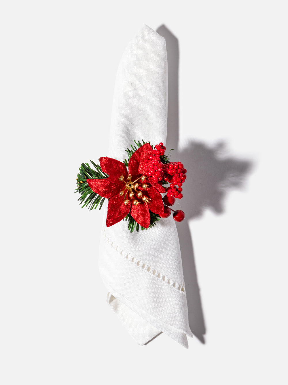 POINSETTIA NAPKIN HOLDERS 7CM
