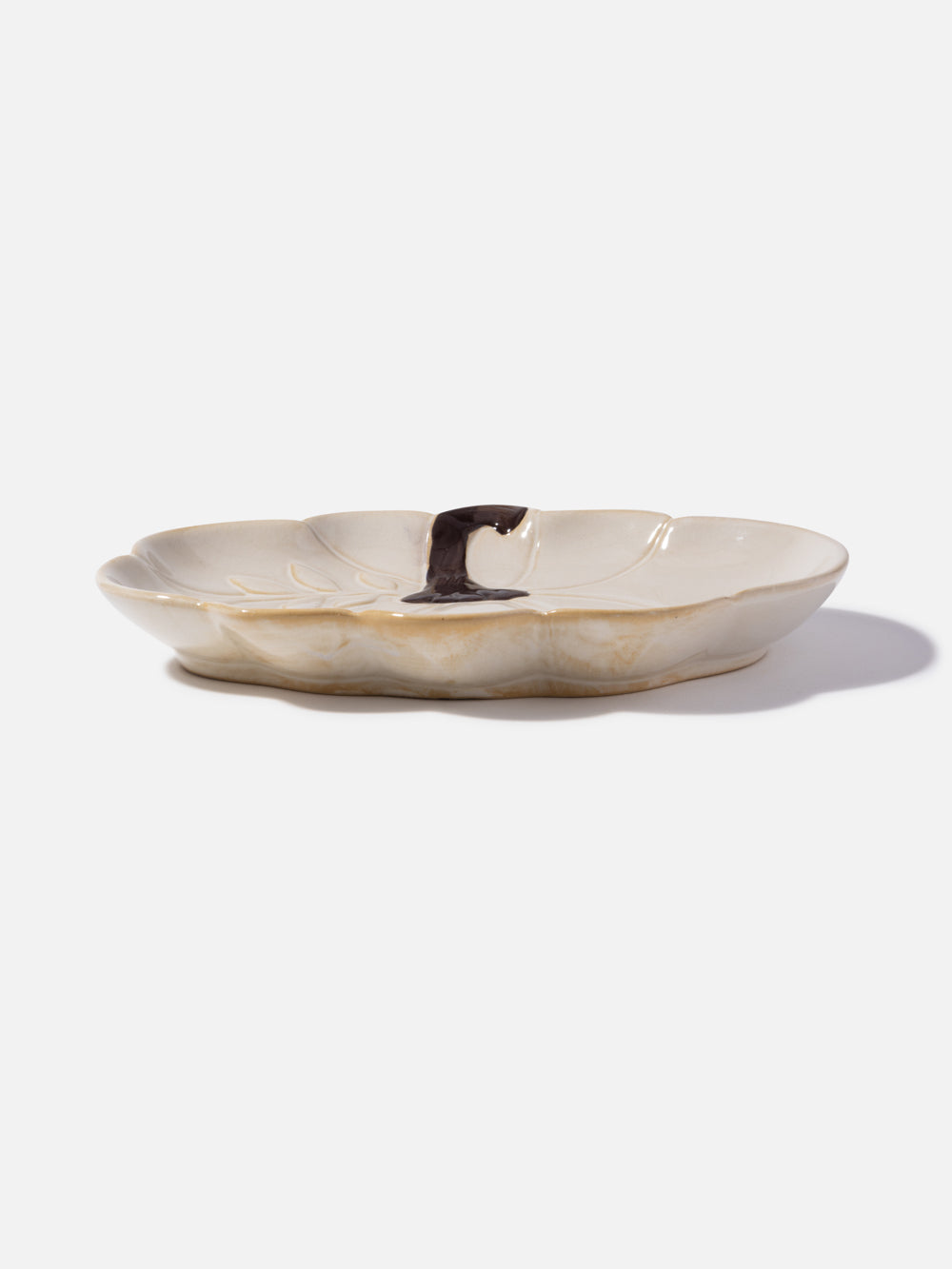 CERAMIC PUMPKIN PLATE 22.7CM