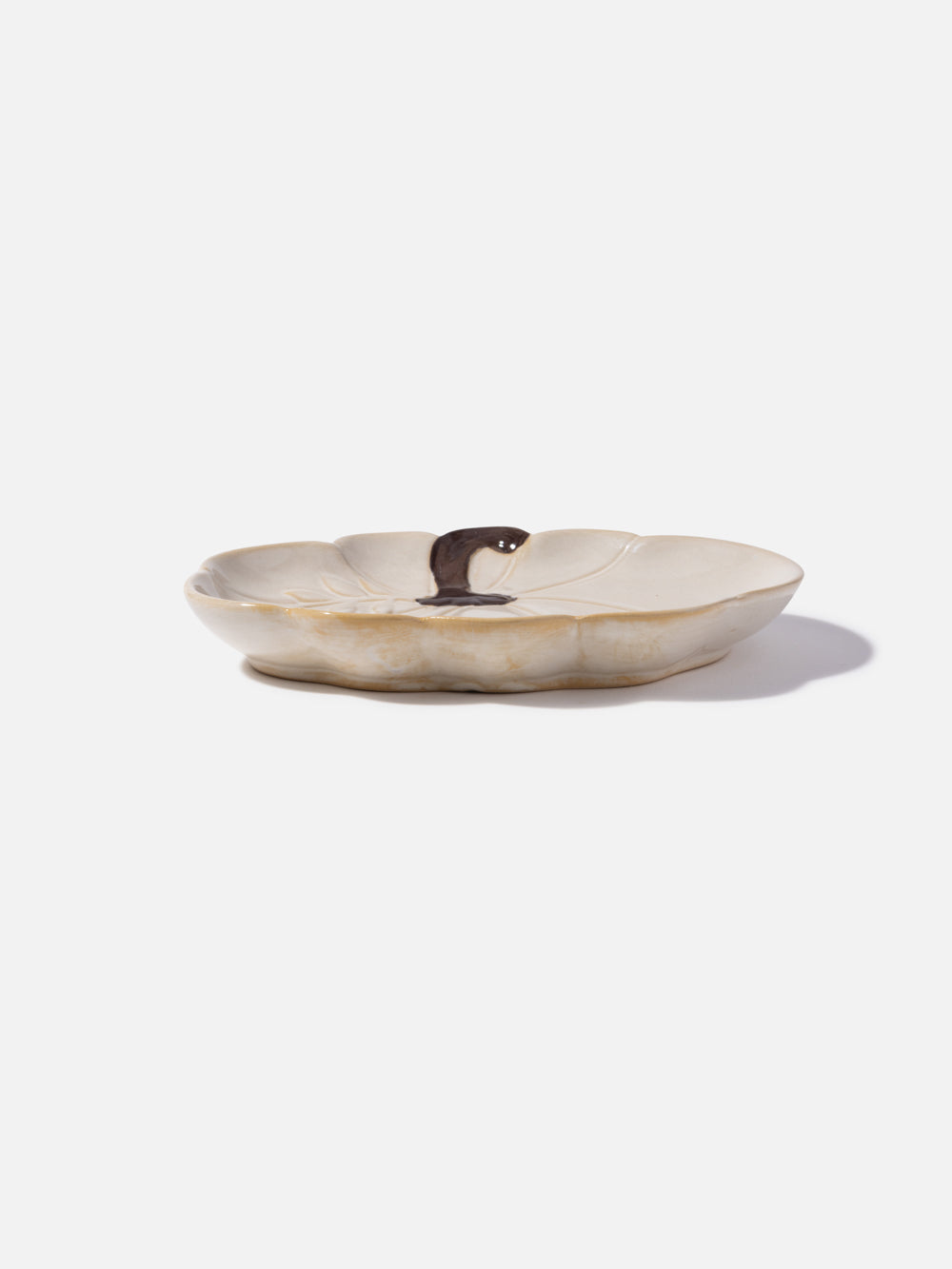 STONE PUMPKIN DECO 4IN