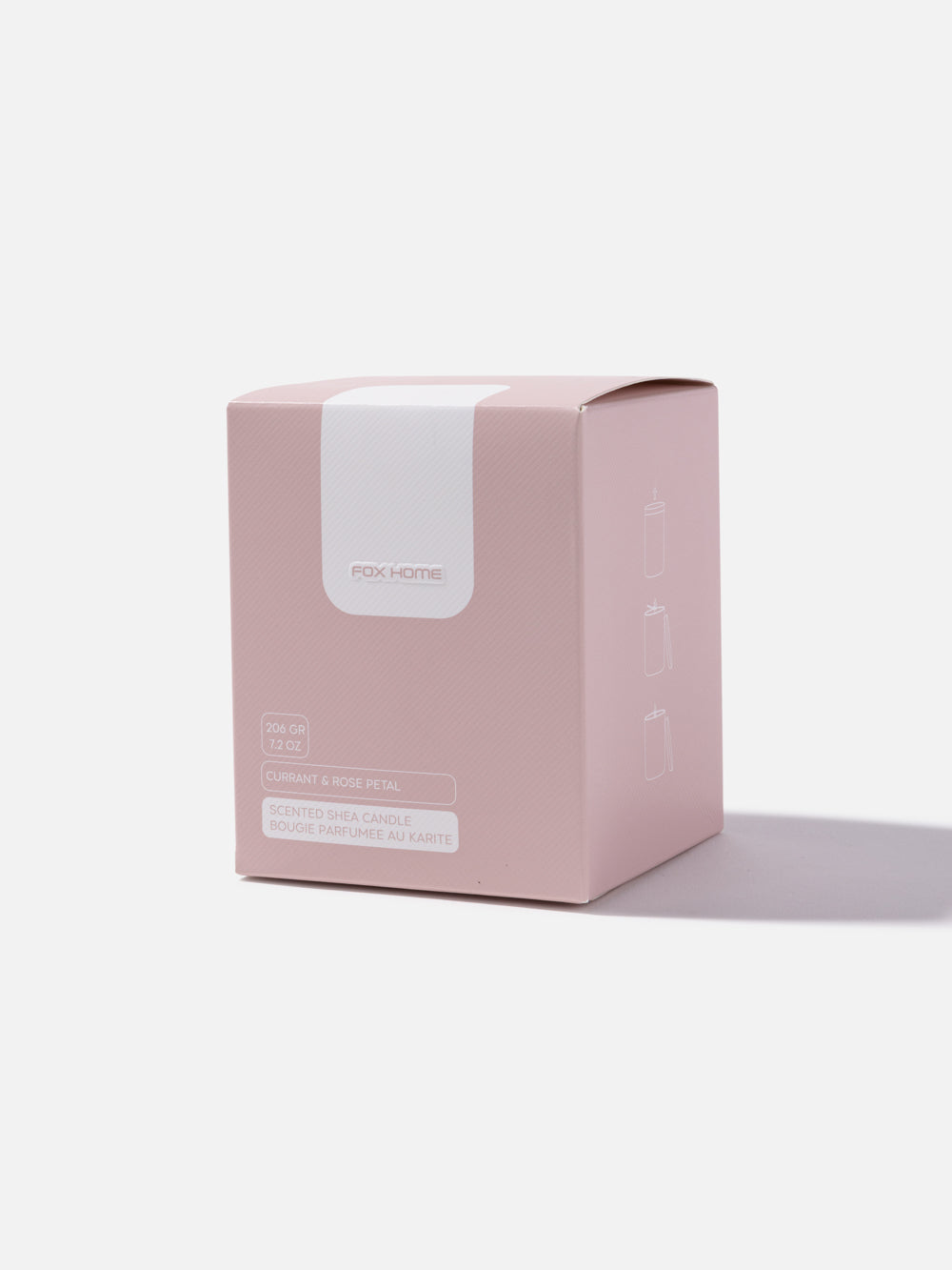Currant & Rose Petal Scented Shea Candle 7.2OZ