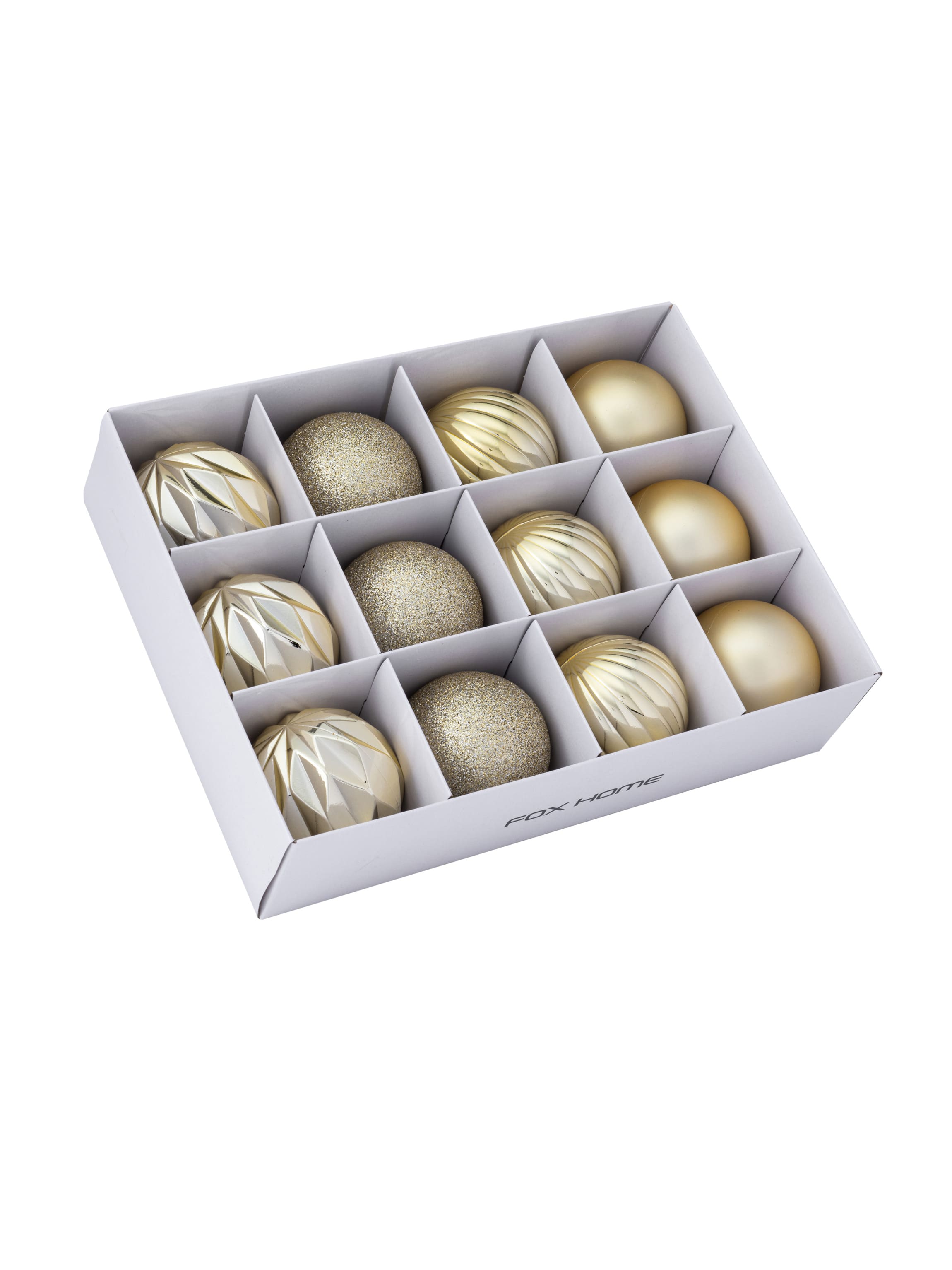 ORNAMENT SET - 12 PCS HOLLY