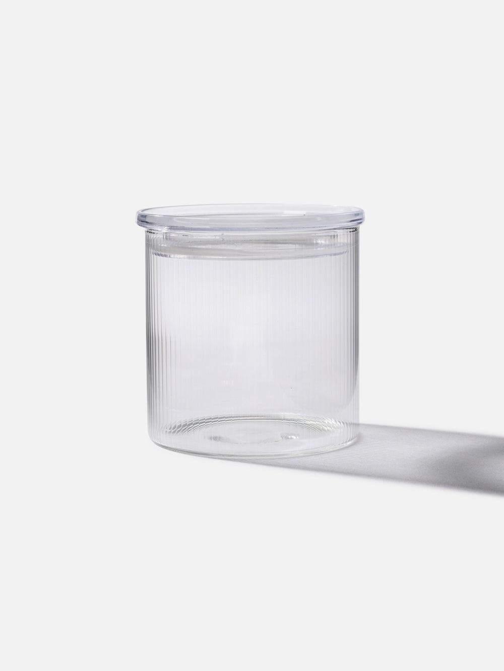 GLASS JAR PLISSE 20.2OZ