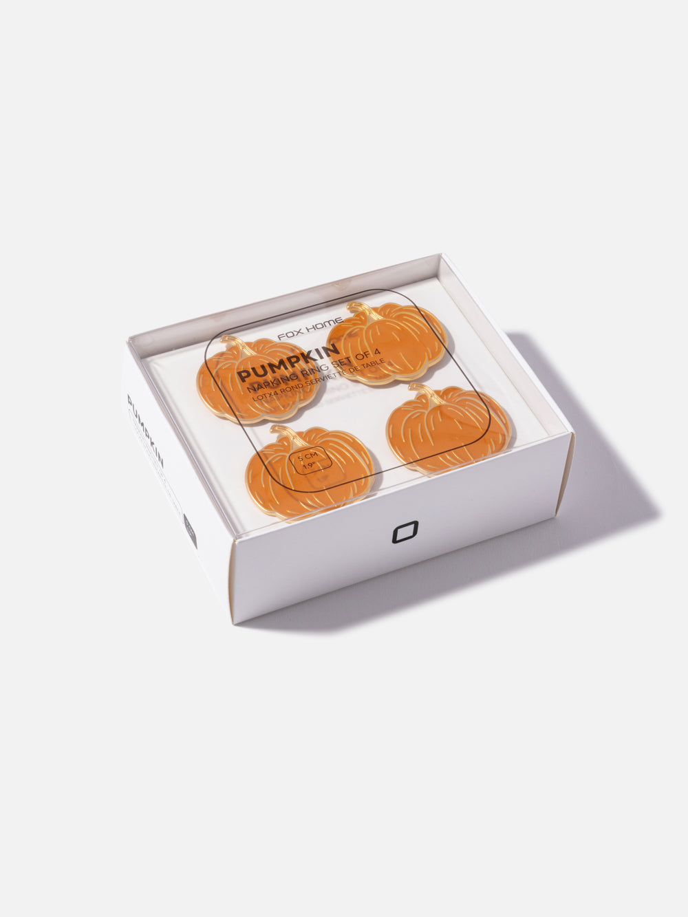 PUMPKIN NAPKIN HOLDERS SET X 4