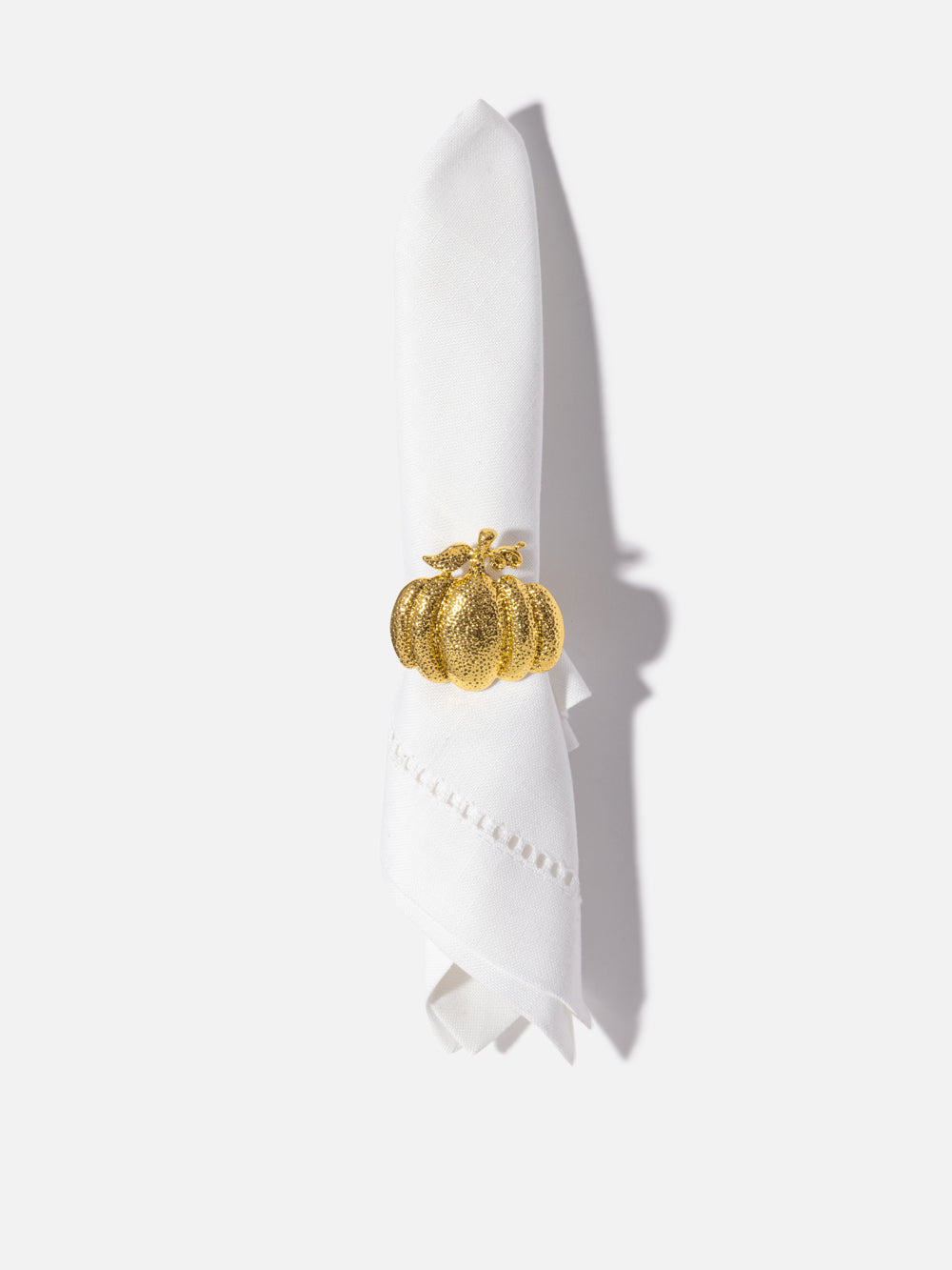GOLD PUMPKIN NAPKIN RING 1.9IN