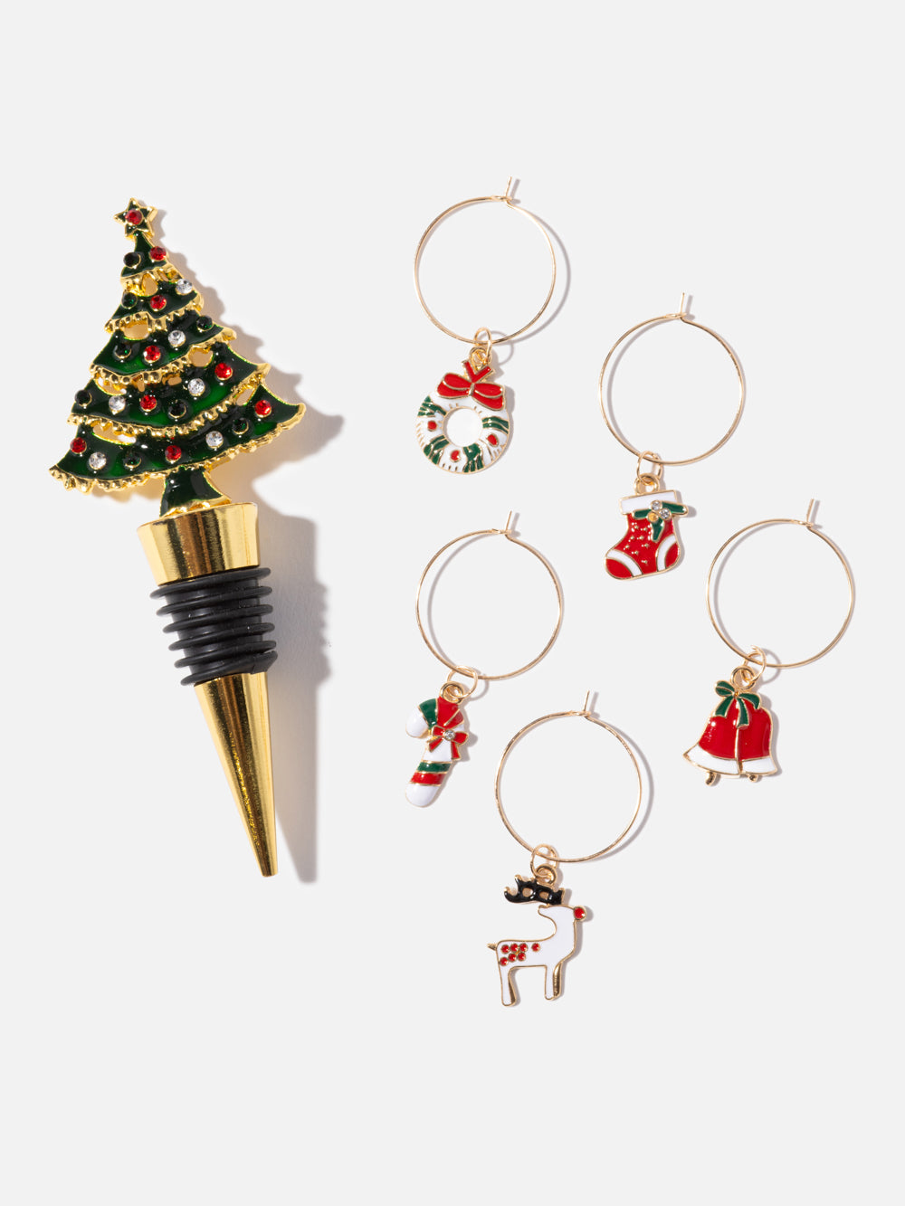 WINE STOPPER & 5 CHARMS SET