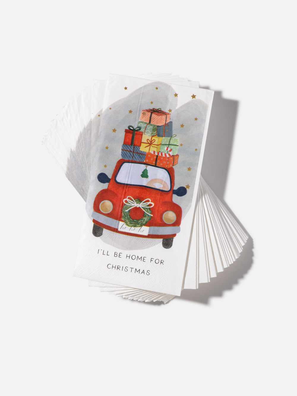 20 NAPKINS SET CHRISTMAS CAR