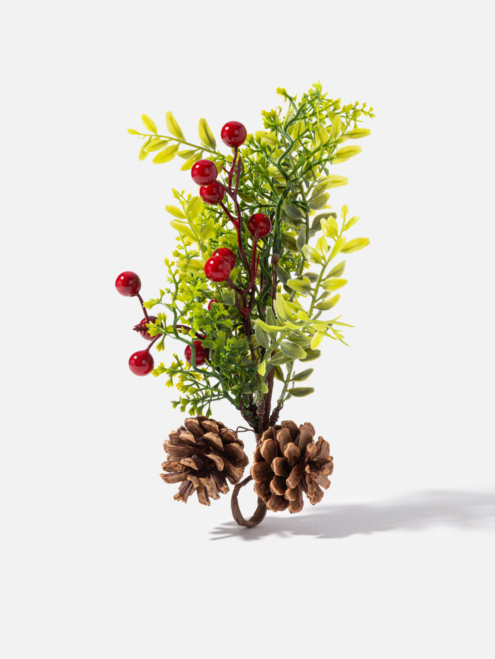 BERRY & PINECONE DROP 11.8IN