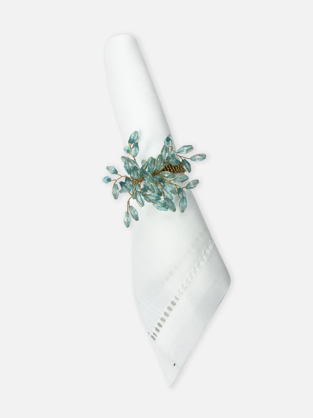 Aqua Napkin Ring - FOX HOME CA STORE