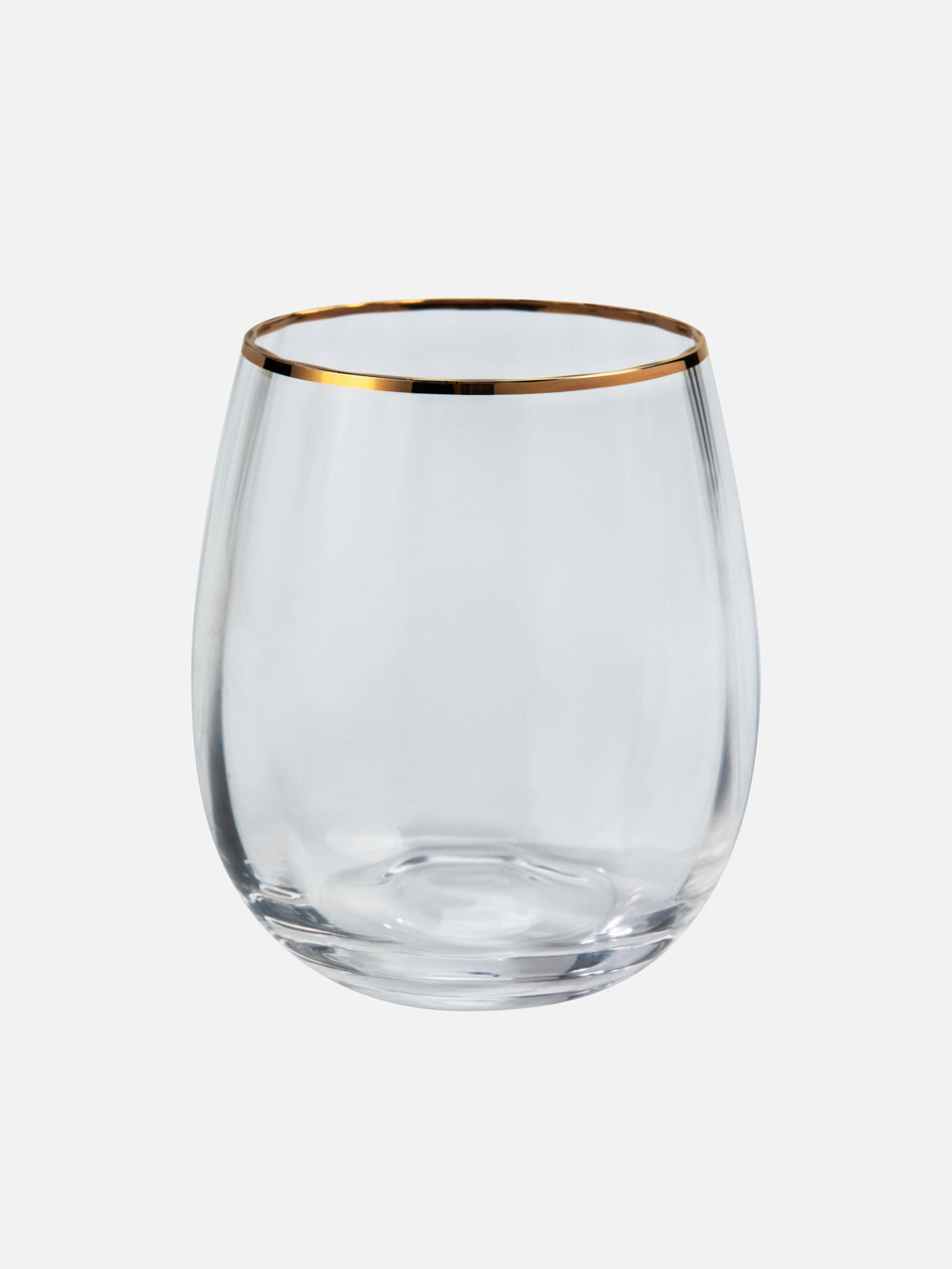 Aria Rim Gold Drinking Glasses - FOX HOME CA STORE