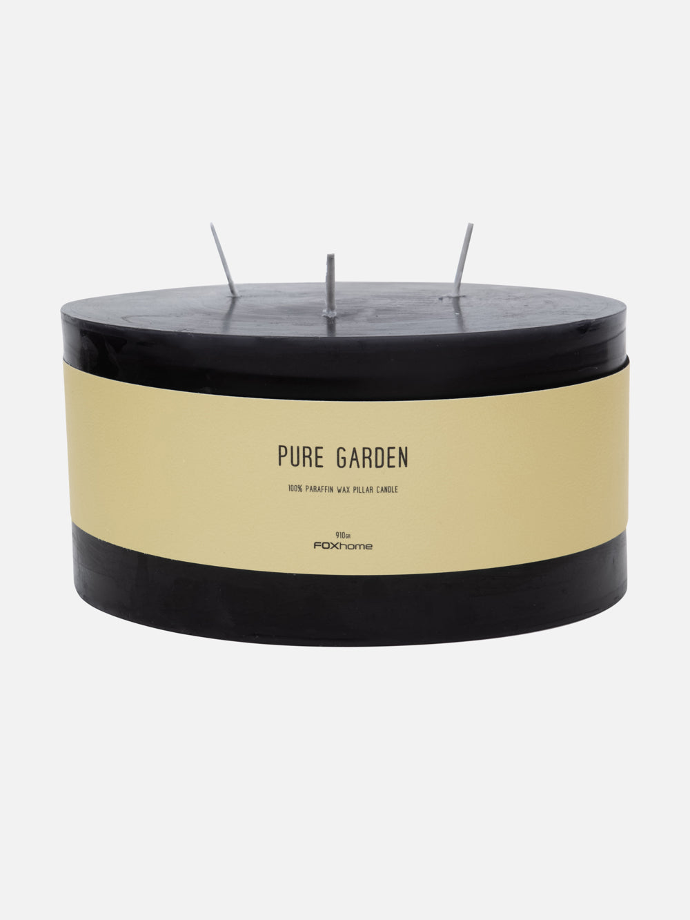 Black Pillar Candle - FOX HOME CA STORE