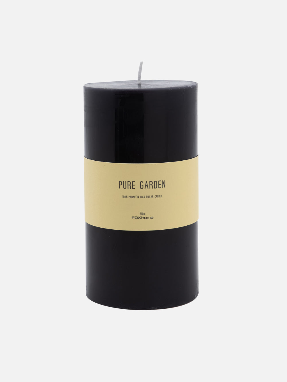 Black Pillar Candle - FOX HOME CA STORE