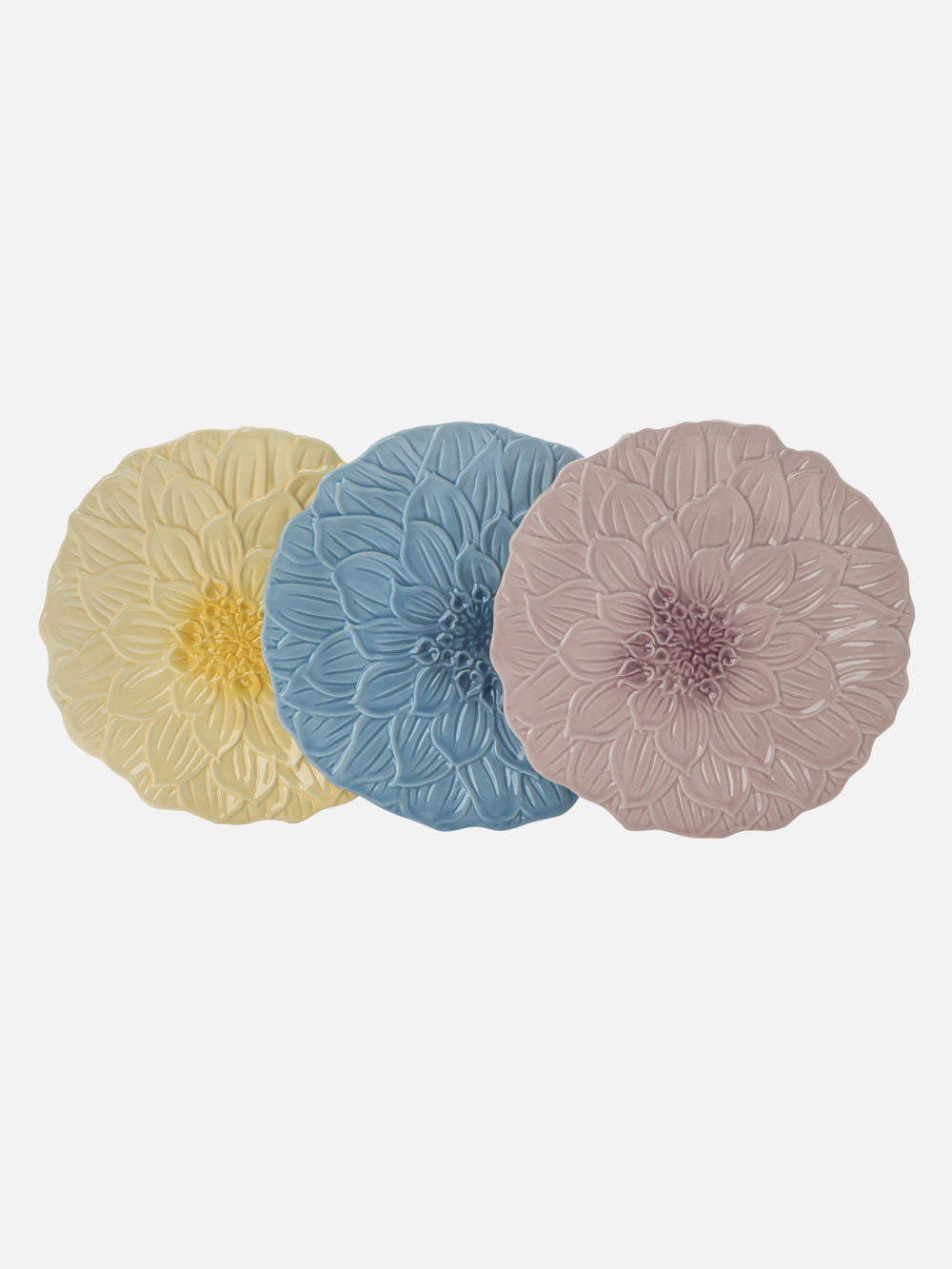 Flowery dessert Plate - FOX HOME CA STORE
