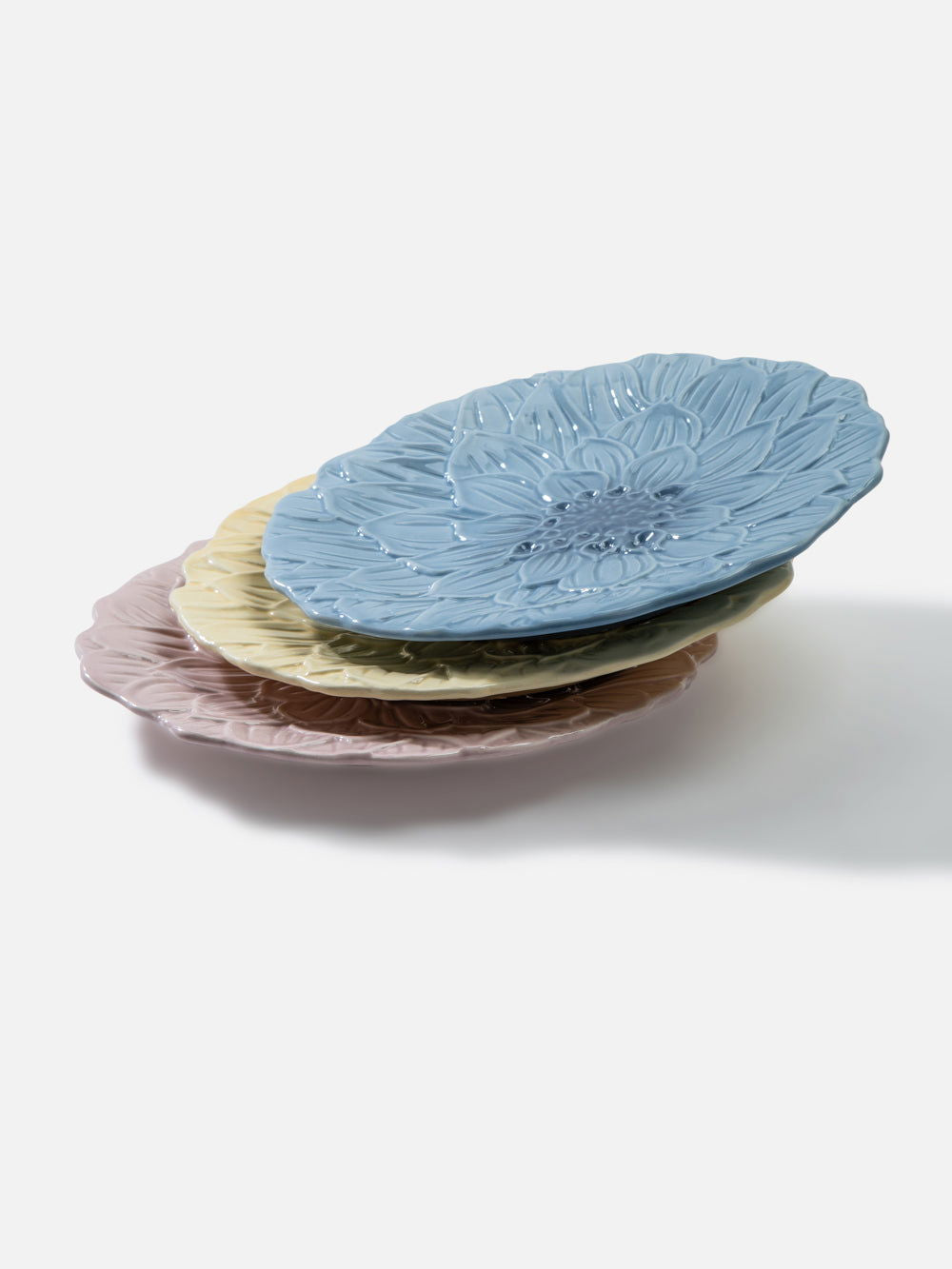 Flowery dessert Plate - FOX HOME CA STORE