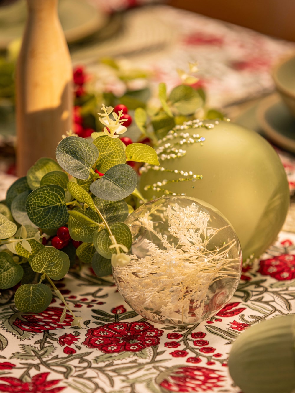 Botanical Glass ball Ornament