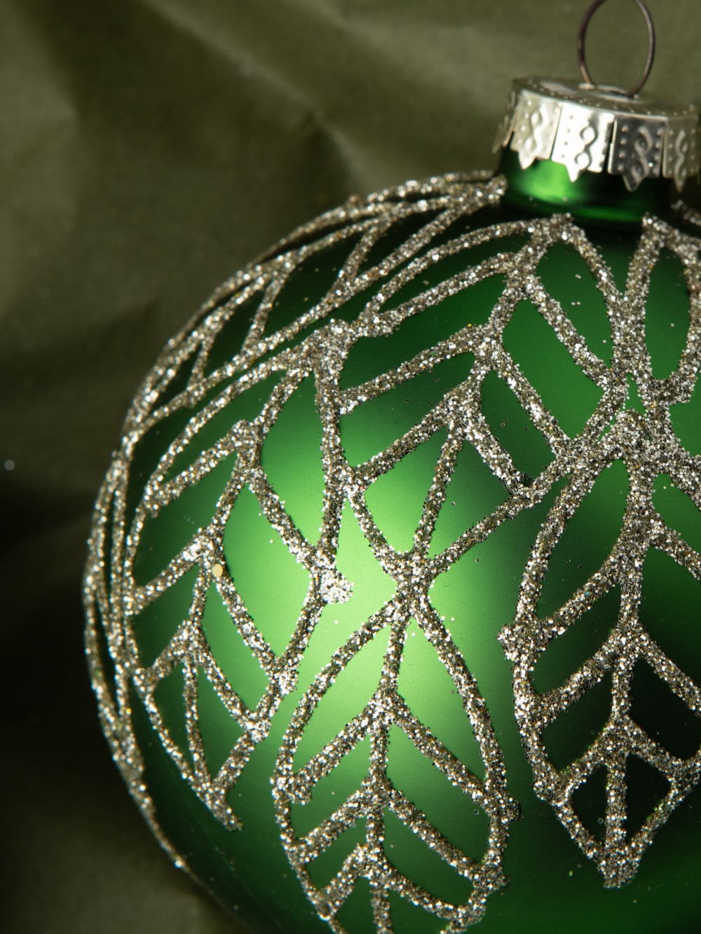 Gold& green Forest Ornament