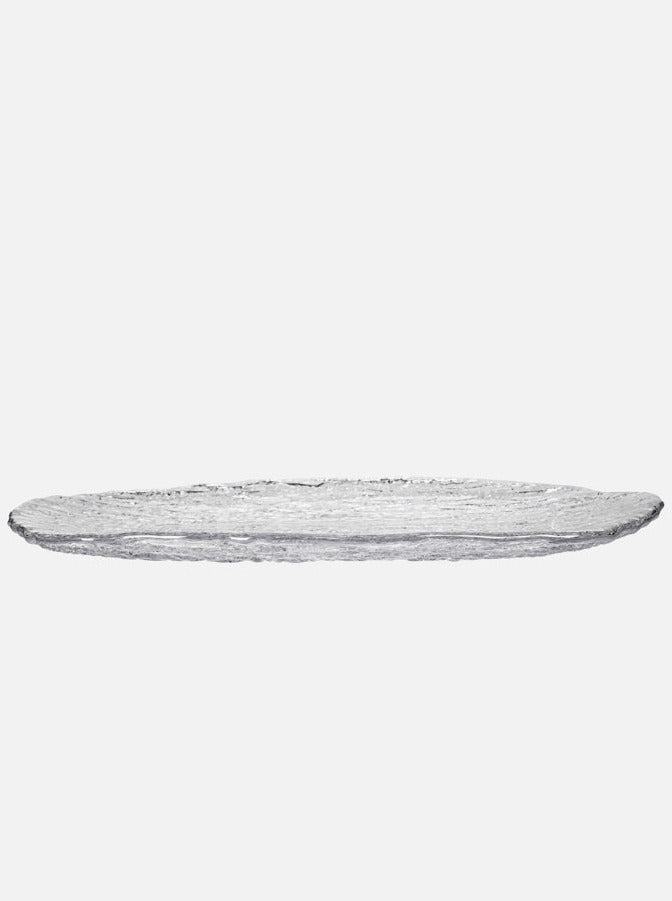Glass serving plate - FOX HOME CANADA