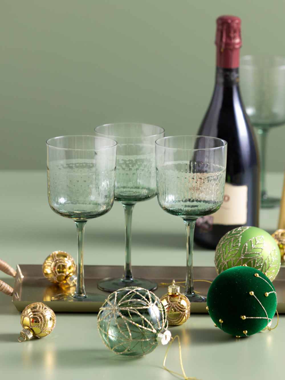Golden Wine Glass - FOX HOME CA STORE