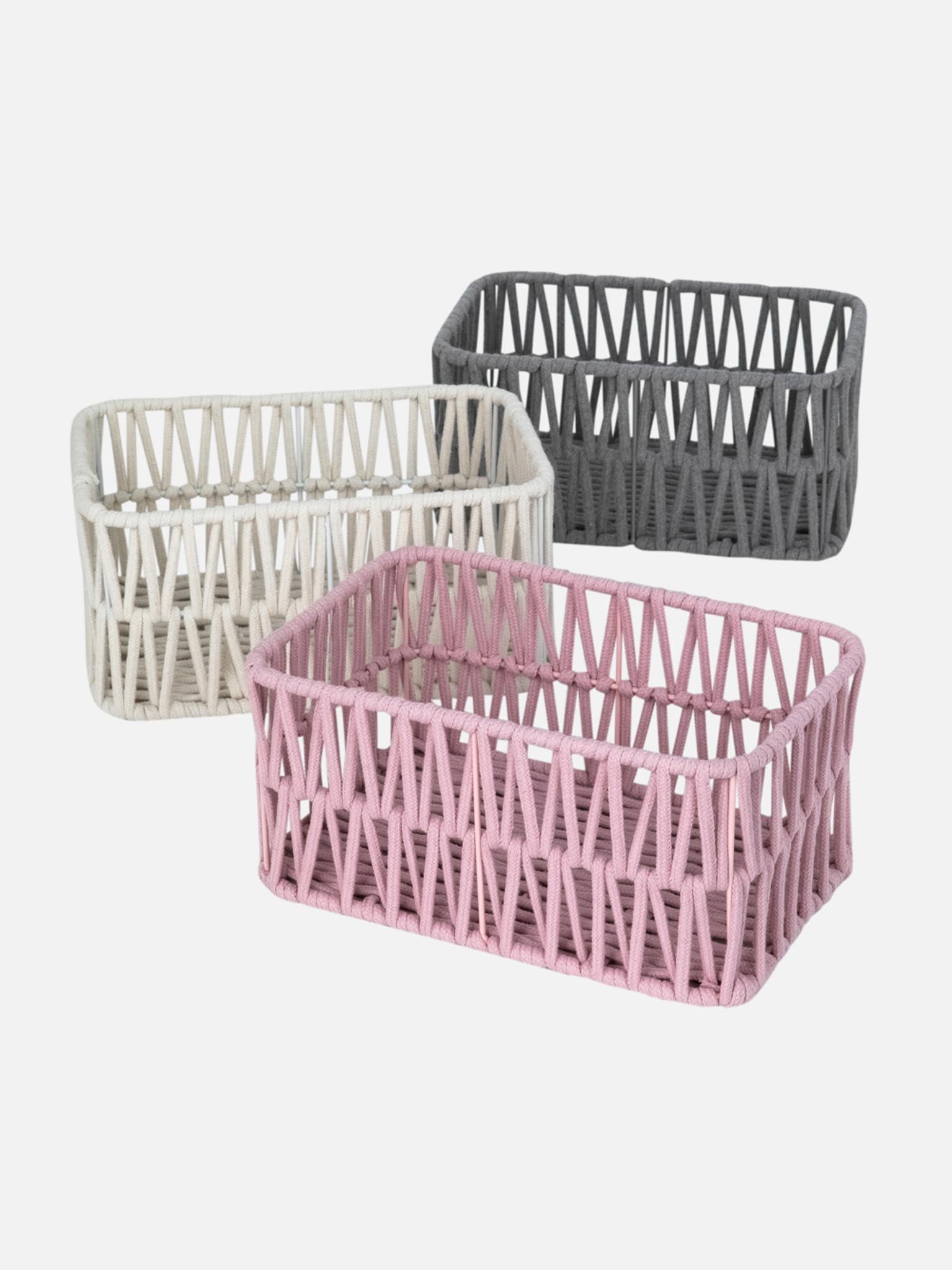 Molly Grid Storage Basket - FOX HOME CA STORE