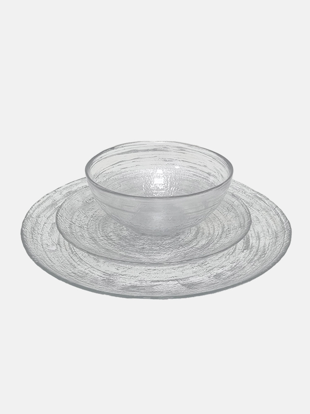 ORO glass salad plate - FOX HOME CA STORE
