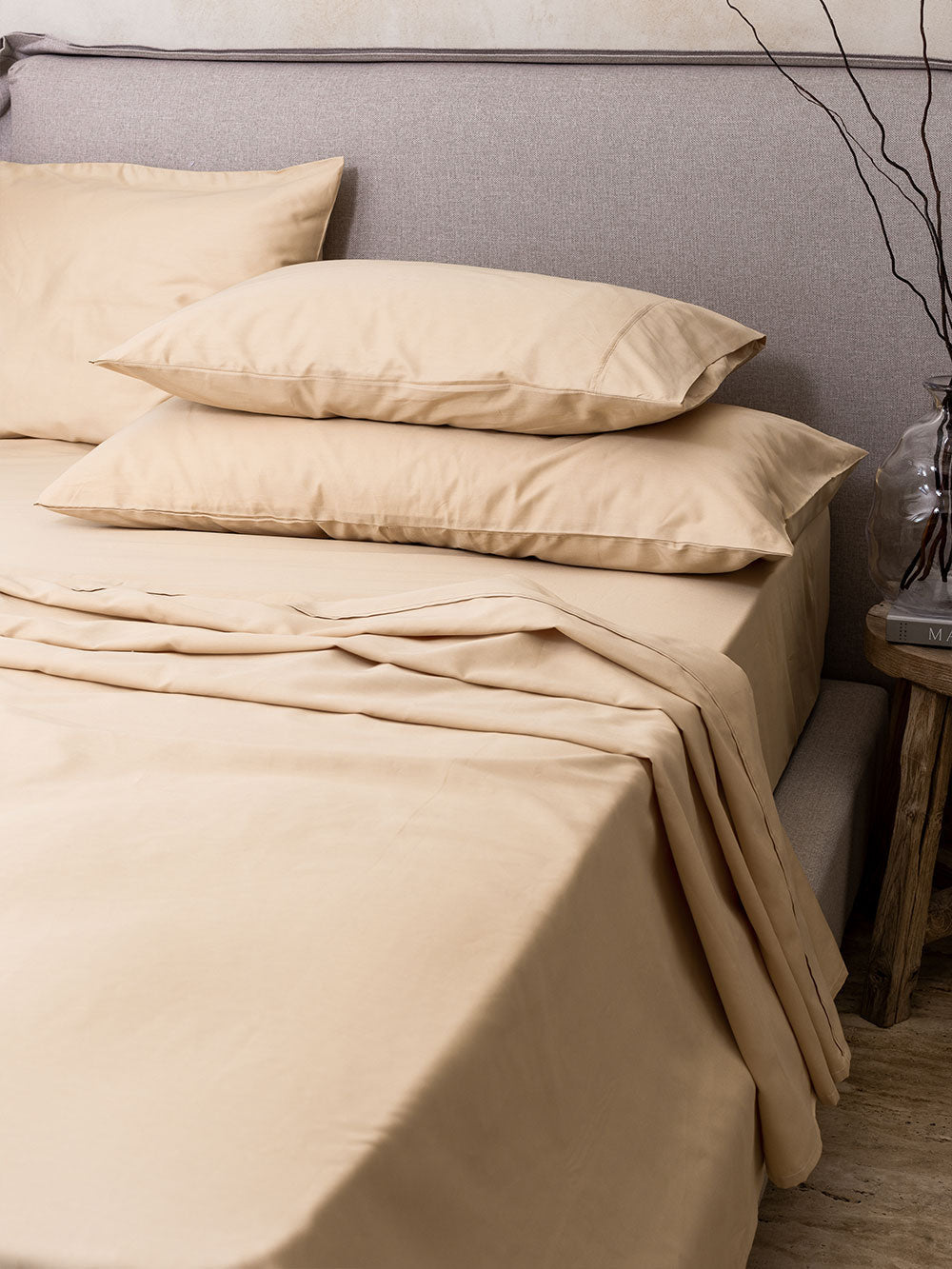 Satin Solid Sheet Set - FOX HOME CA STORE